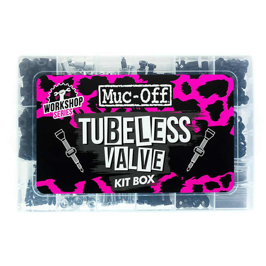 Workshop-Tubeless Valve Kit Box, Black/Silver