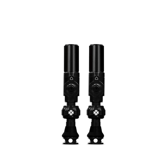 Small, Tubeless Valve, Hybrid, 30mm, Black, Pair