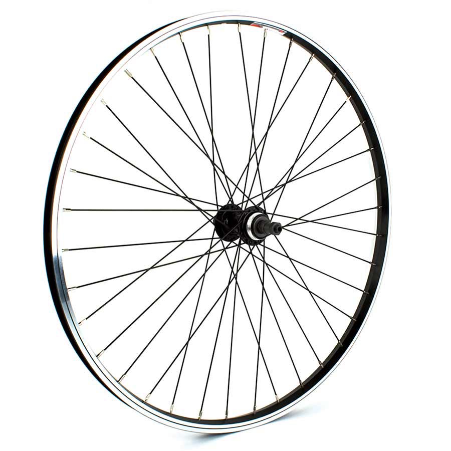 Sta-Tru Rear Tubeless Ready DW Wheel, 26'', QR 10mm x 135, Cassette Hub, Black