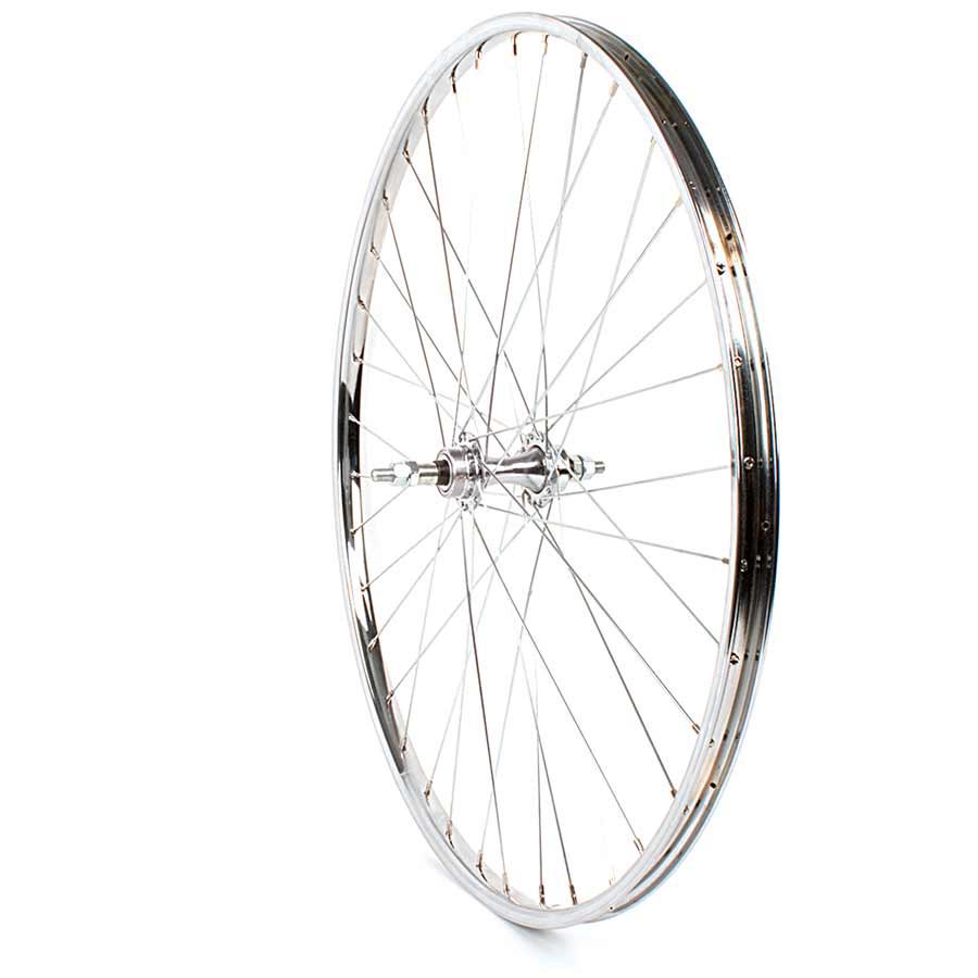 Sta-Tru Rear Wheel, 26''x1-3/8, Bolt-On 3/8'' x 130mm, Freewheel, Silver