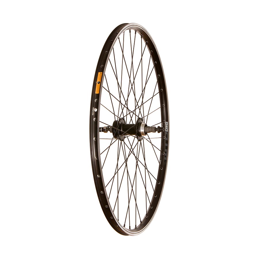 Rear, 700C / 622, Holes: 36, QR, 135mm, Rim and Disc, IS 6-bolt, Freewheel