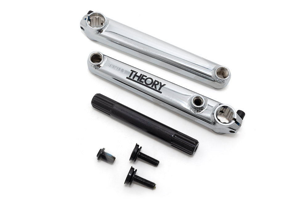 THEORY CONSERVE 3pc CRANKS w/138mm LENGTH SPINDLE FOR BMX BIKES