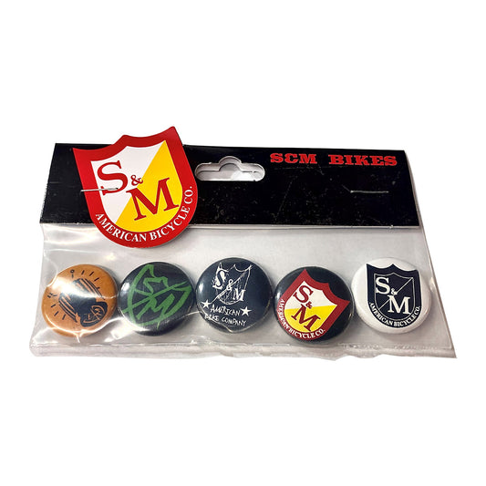 S&M 1" BUTTONS 5 PACK