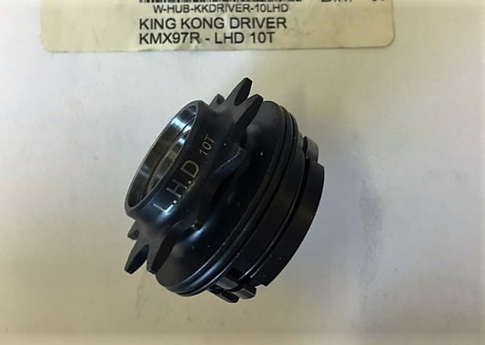 KING KONG DRIVER KMX97R - LHD 10T INCLUDES 2PCS 6802-2RS BEARINGS BEARING SPECS 24MM OD, 15MM ID, 5MM THICKNESS