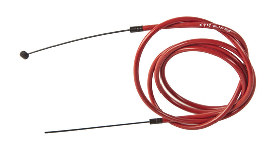 S&M LINEAR BRAKE CABLE RED 55"