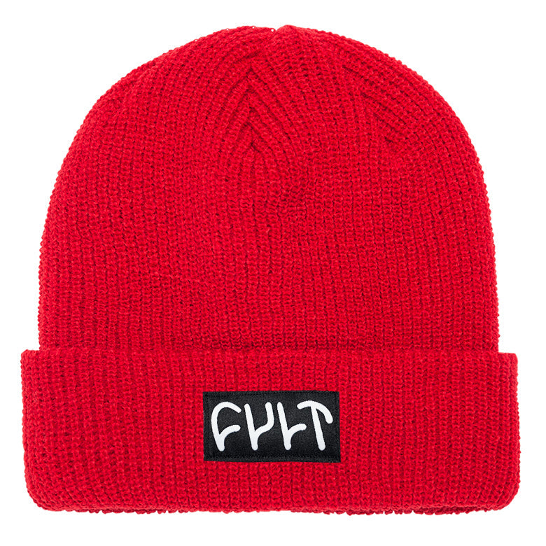 Witness Beanie / ribbed red