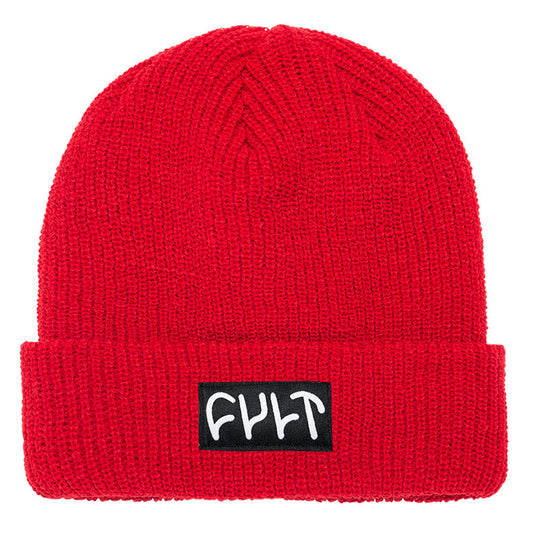 Witness Beanie / ribbed red